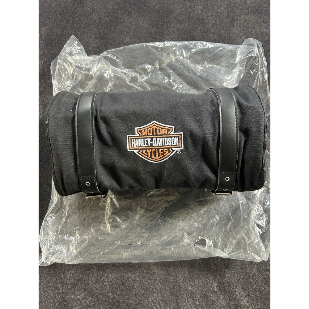 Harley-Davidson Motorcycle Tool Roll Bag NOS w/ Kickstand Puck Multi Pocket